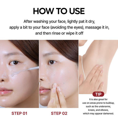 Peel Shot Glow Rice Ampoule Duo White rice ampoule+Black rice ampoule Soft Exfoliating Face and Body Scrub Dead Skin Cells, Blackheads Remover for All Skin Types 2