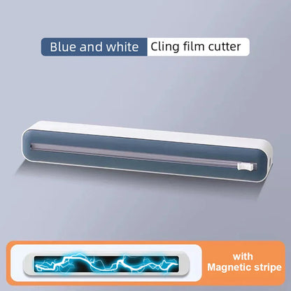 Magnetic Plastic Film Cutter – Wall-Mount Dispenser & Organizer