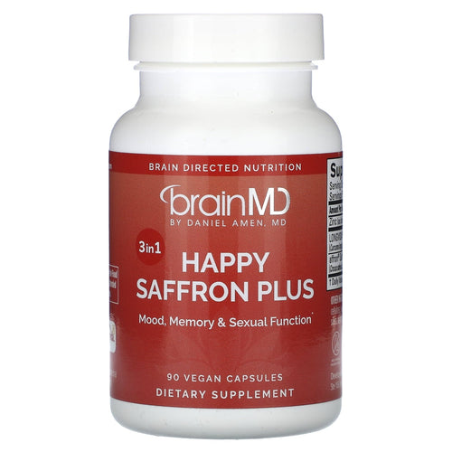 BrainMD Happy Saffron Plus, 90 Vegan Capsules