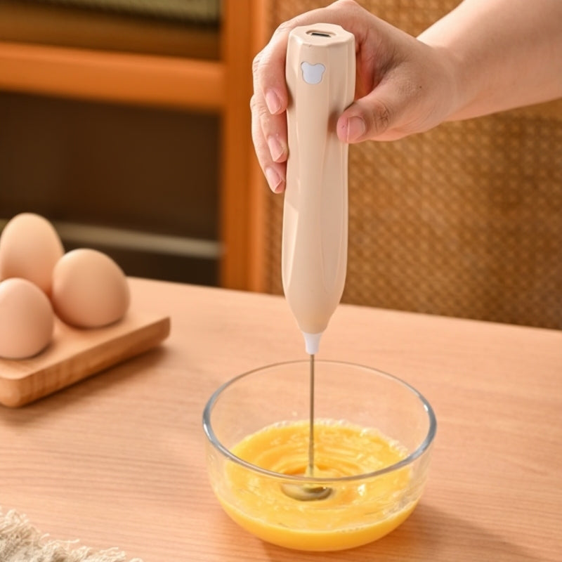 Portable Mini Drink Mixer – Type-C Milk Frother for Coffee & More