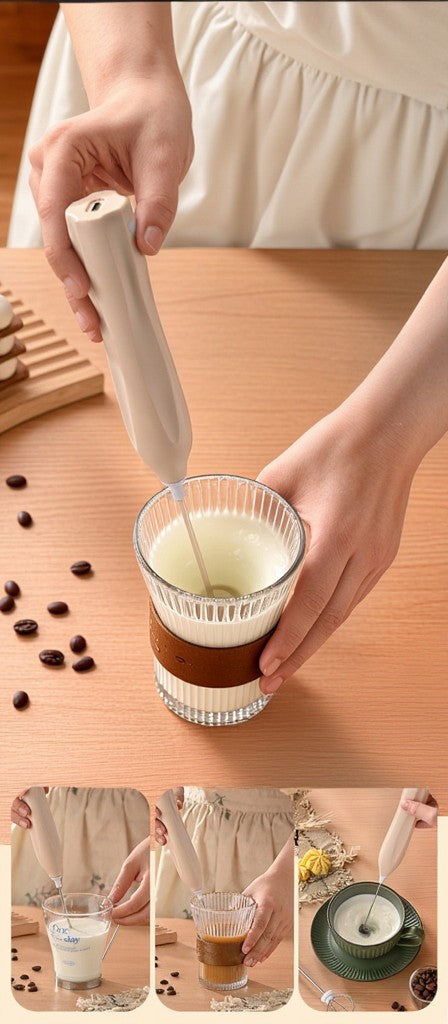 Portable Mini Drink Mixer – Type-C Milk Frother for Coffee & More