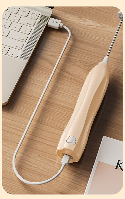 Portable Mini Drink Mixer – Type-C Milk Frother for Coffee & More