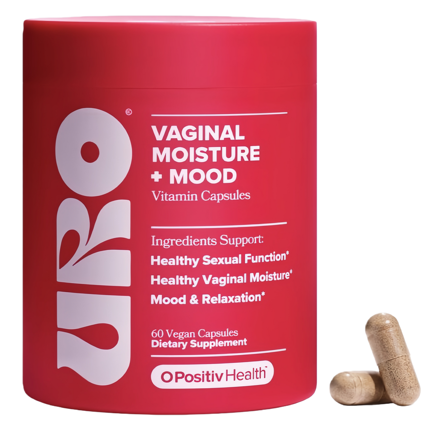 O Positiv URO Vaginal Moisture & Mood Formulated to Support Vaginal Moisture, Mood & Relaxation  -30 Servings