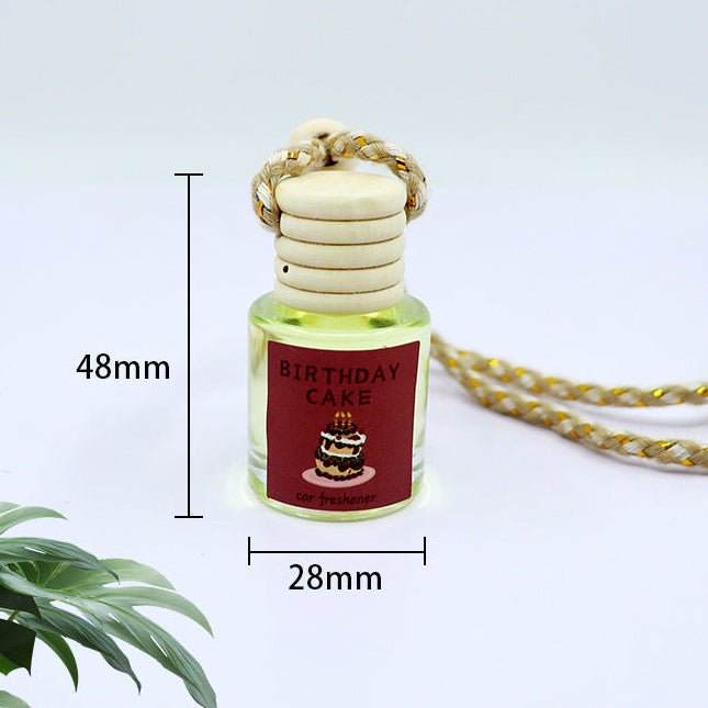 （3PCS)Car Air Freshener Diffuser in Transparent Glass, 30-60 Days Fragrance, Hanging Automotive Scent，Four flavor options