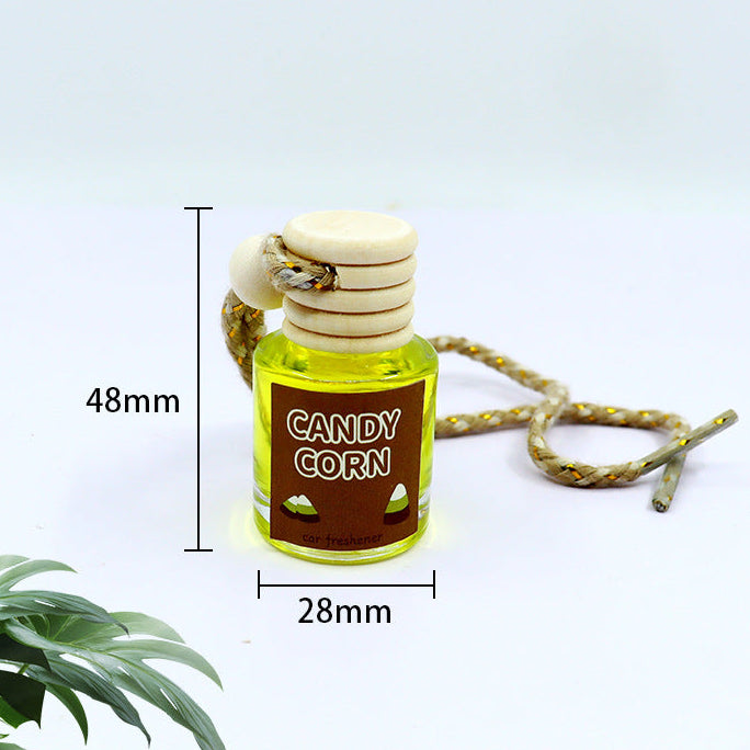 （3PCS)Car Air Freshener Diffuser in Transparent Glass, 30-60 Days Fragrance, Hanging Automotive Scent，Four flavor options