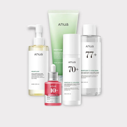 5-Step Korean Skincare Bundle for Radiant Glass Skin & Daily Hydration