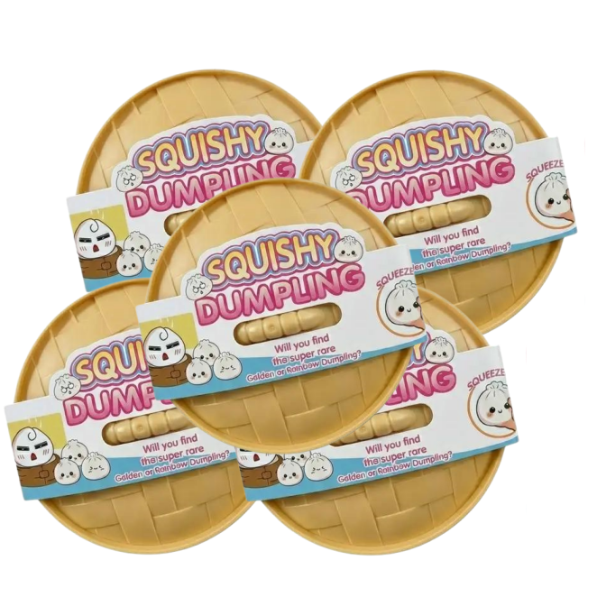 Expressive Big Dumpling Squishy-Buy 1 Get 1-Fidget Toy, Soft TPR Material, Stress Relief, Random Style per Pack.