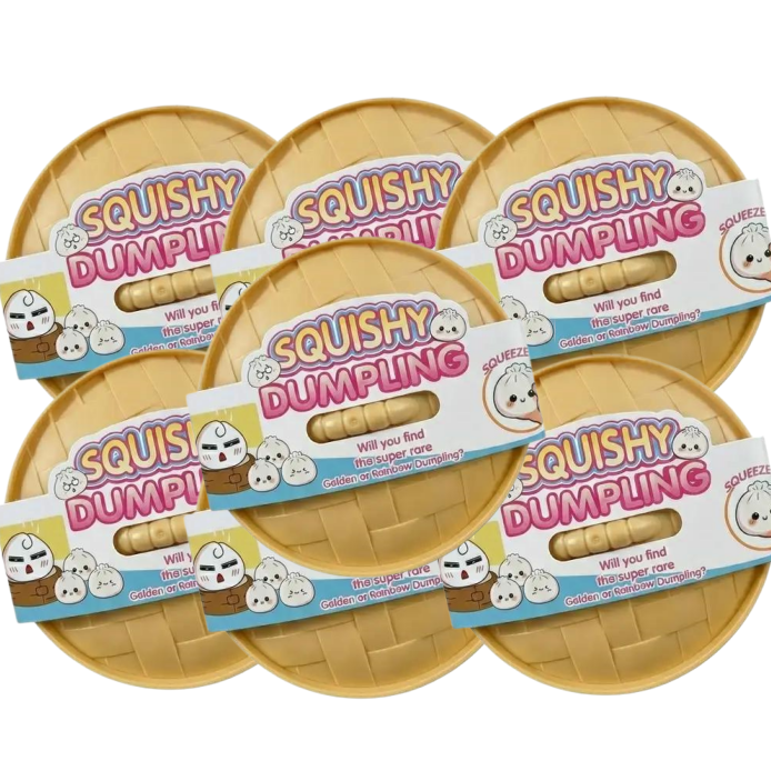 Expressive Big Dumpling Squishy-Buy 1 Get 1-Fidget Toy, Soft TPR Material, Stress Relief, Random Style per Pack.