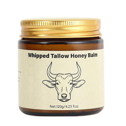 Lopeie Whipped Tallow Honey Balm | 4 oz Grass-Fed Moisturizer for Face & Body | Lavender Scented Hydrating Cream for Dry Skin.