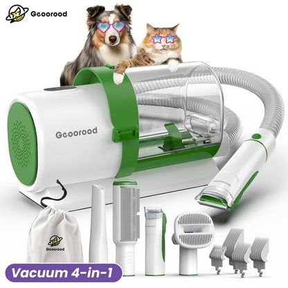 Pet Grooming Vacuum Kit – 2.5L Pet Hair Remover with Clipper & Tools