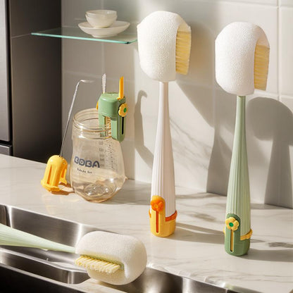 Multifunctional Cup Tool for Washing and Drying Kitchen Use Bottle Cup Brush Efficient