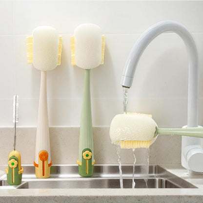 Multifunctional Cup Tool for Washing and Drying Kitchen Use Bottle Cup Brush Efficient