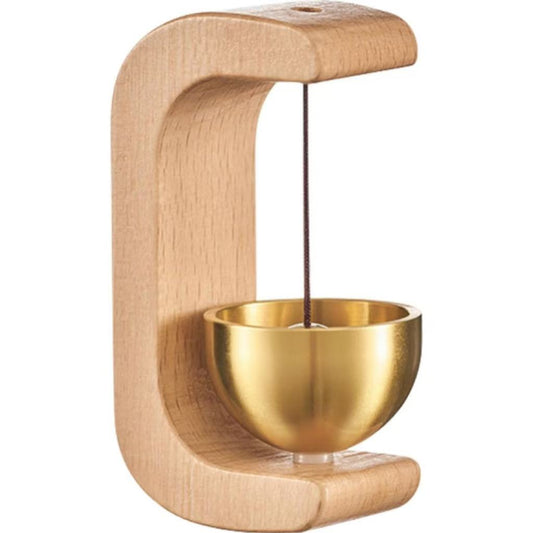 Magnetic Wooden Doorbell Chime Vintage Doorbell Wooden C-Shaped