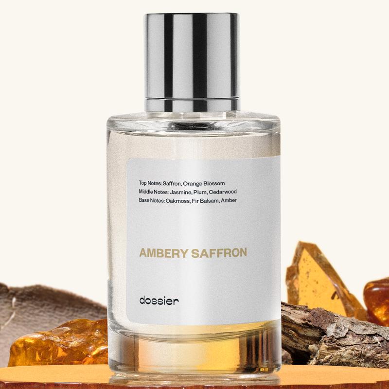 PURE FRAGRANCE AMBERY SAFFRON Unisex Perfume, Eau de Parfum, 50ml Saffron, Oakmoss, Jasmine, Plum, Cedarwood