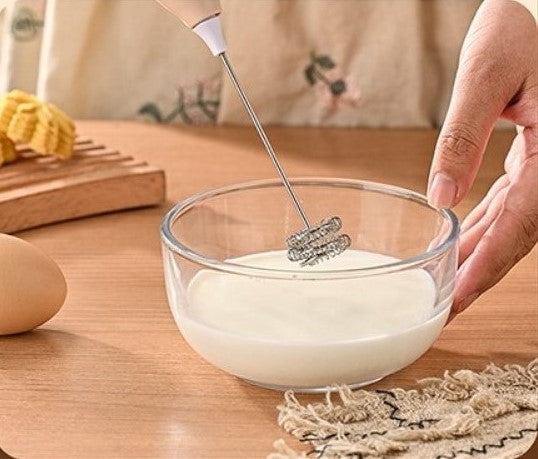 Portable Mini Drink Mixer – Type-C Milk Frother for Coffee & More