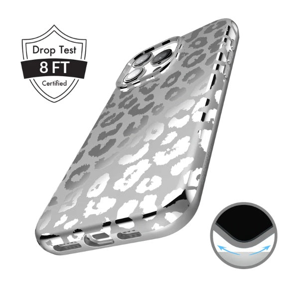 Compatible with iPhone Case Cheetah Print, Leopard [Military Grade Protection] Hard PC Back Anti-Scratch Shockproof Women Girls Case for iPhone