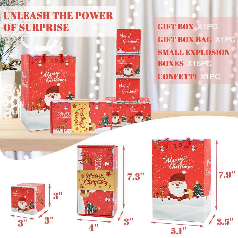Christmas Money Dispenser Surprise Box, suitable for birthdays, anniversaries, Valentine's Day, proposals, and other occasions.