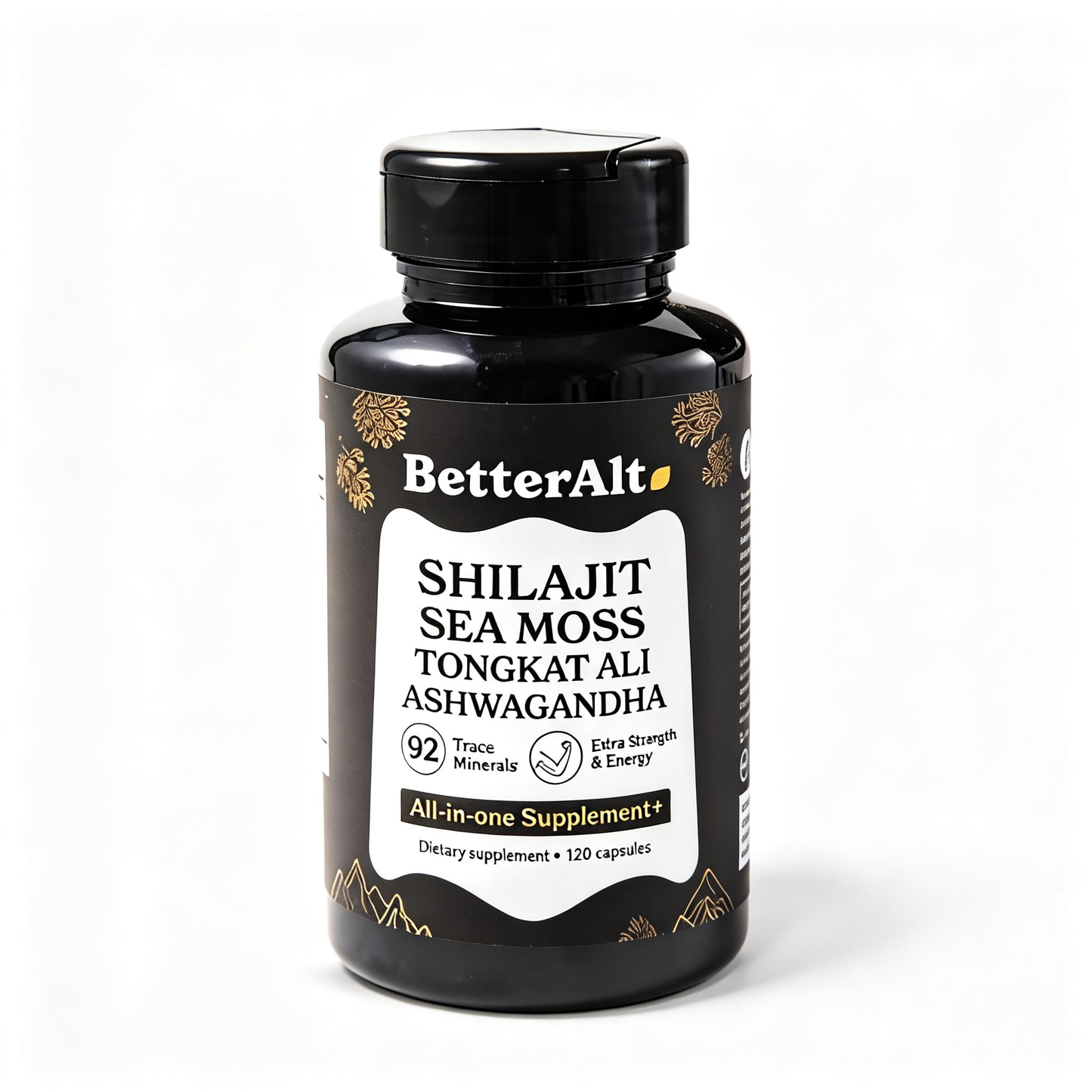 Sea Moss Capsules – High Potency Supplement for Strength & Endurance | 120 Capsules