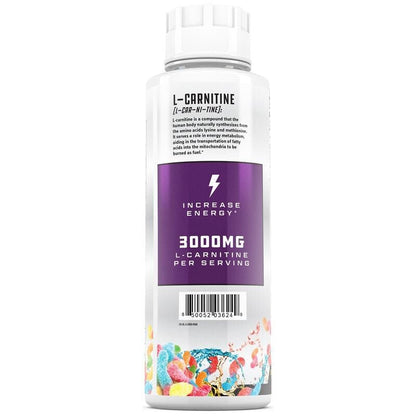 Cutler Nutrition Liquid Carnitine 3000mg Sour Candy Flavors 31 Servings  (Sour Gummy Worm 1 Pack)