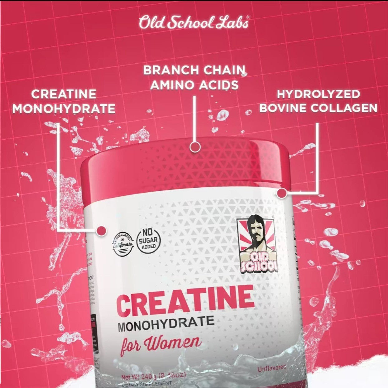 Creatine Monohydrate for Women-240g (30 Servings)