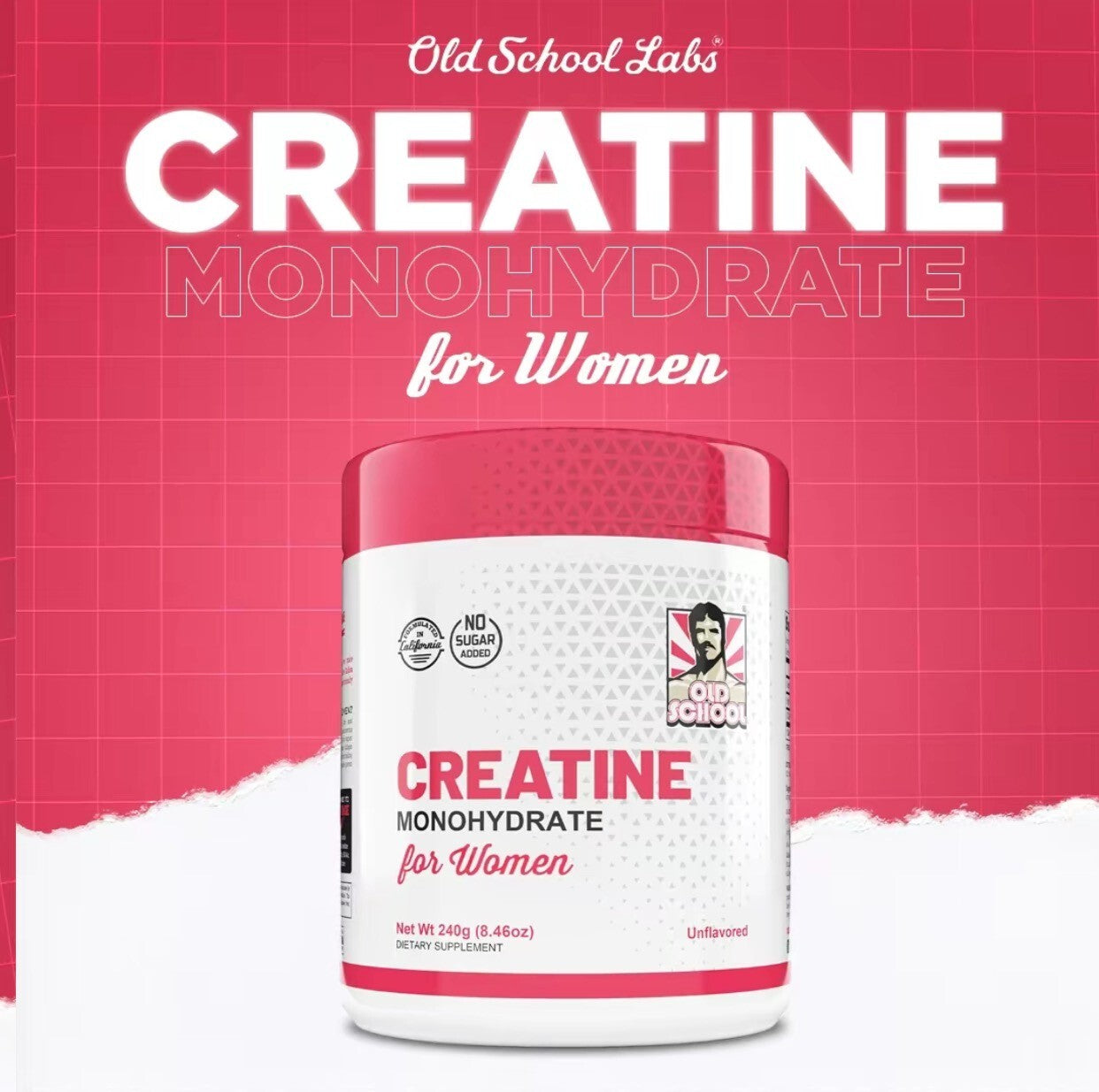 Creatine Monohydrate for Women-240g (30 Servings)