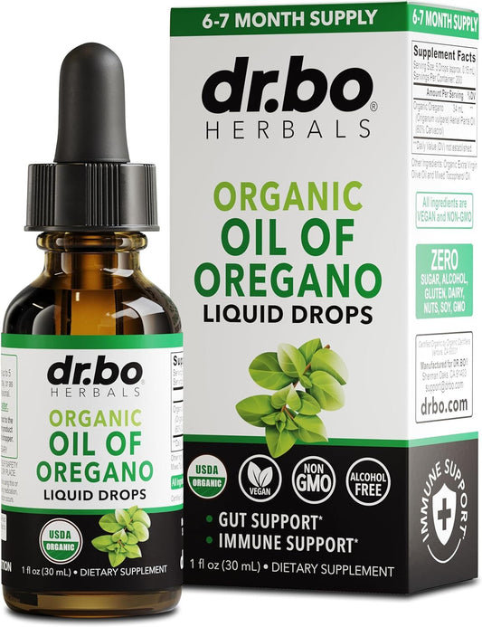 Organic liquid oregano oil drops, cleansing, immune support!